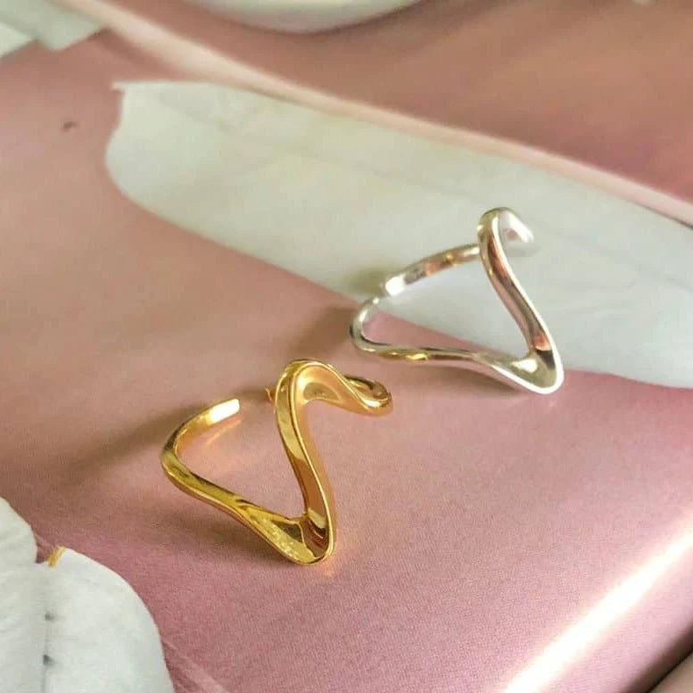 Wavey ring guld 18K forgyldt