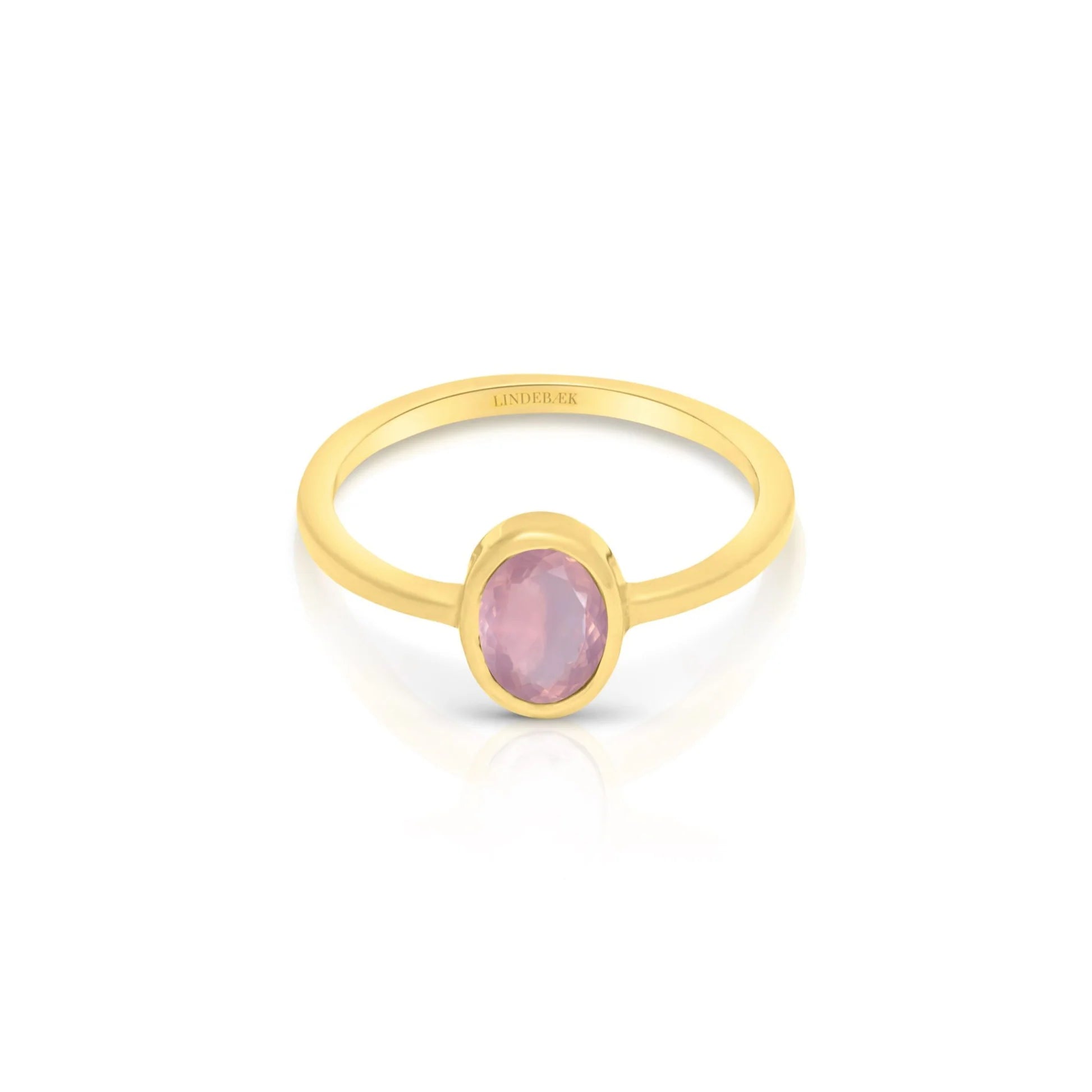 Empowerment Rose Ring Quartz 18K Forgyldt