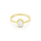 Empowerment ring månedsten 18K Forgyldt