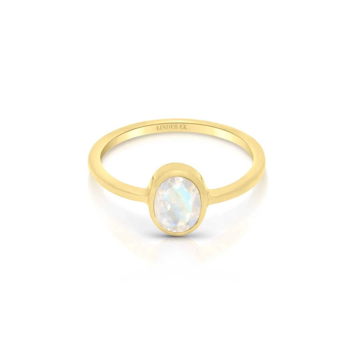 Empowerment ring månedsten 18K Forgyldt