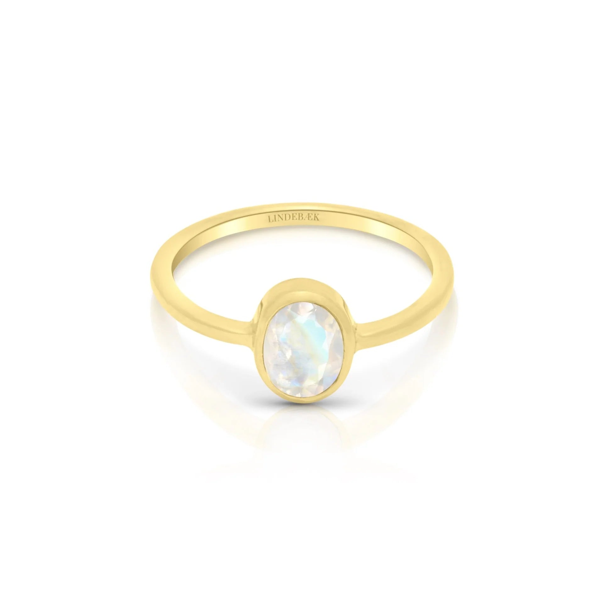 Empowerment ring månedsten 18K Forgyldt