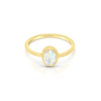 Empowerment ring månedsten 18K Forgyldt