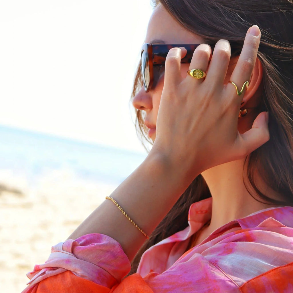 Wavey ring guld 18K forgyldt