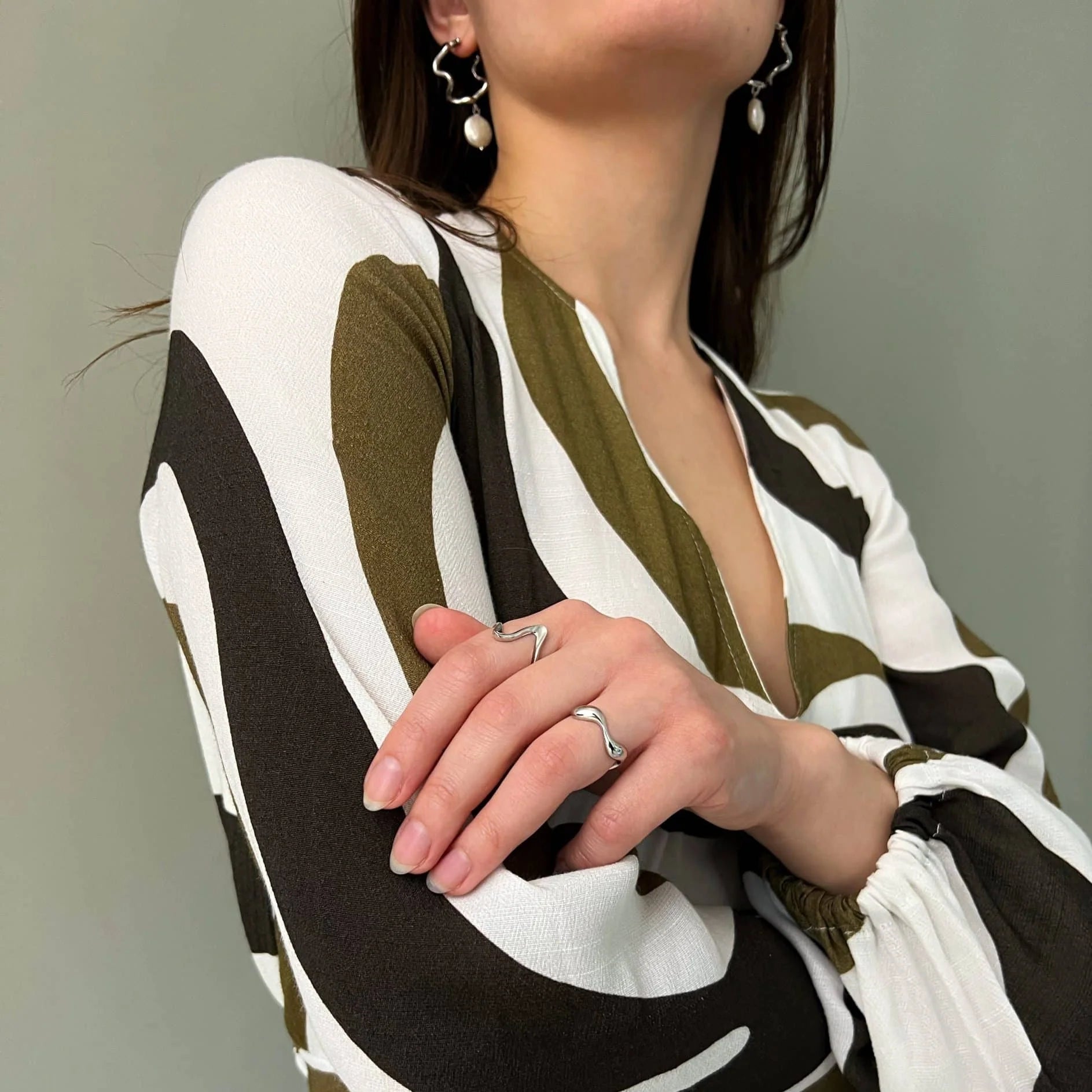 Wavey ring sølv 925S