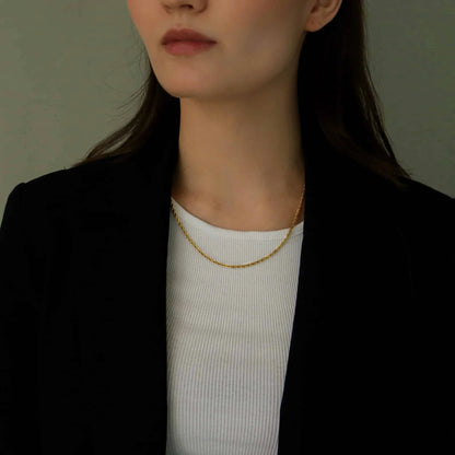 Rope Halskæde 18K Forgyldt