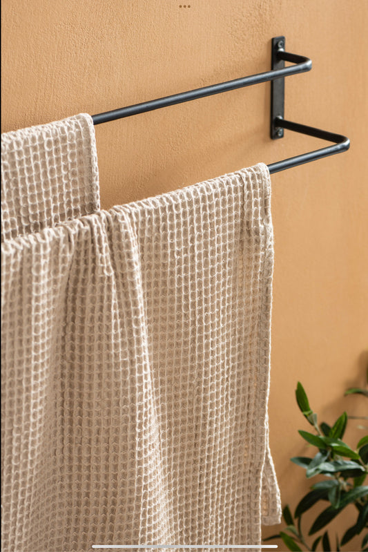 Håndklædestang t/væg 2 stænger Brooklyn