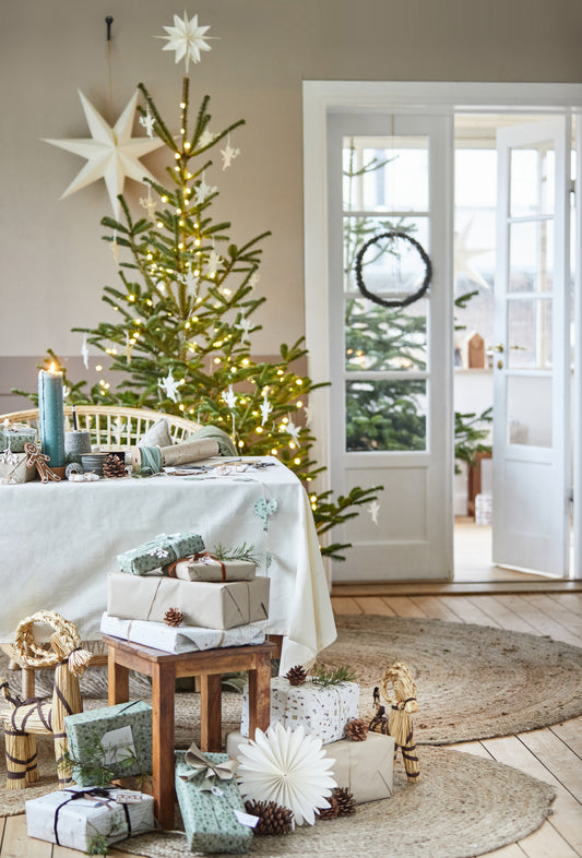 Gulvtæppe rund natur jute Ø:220 cm