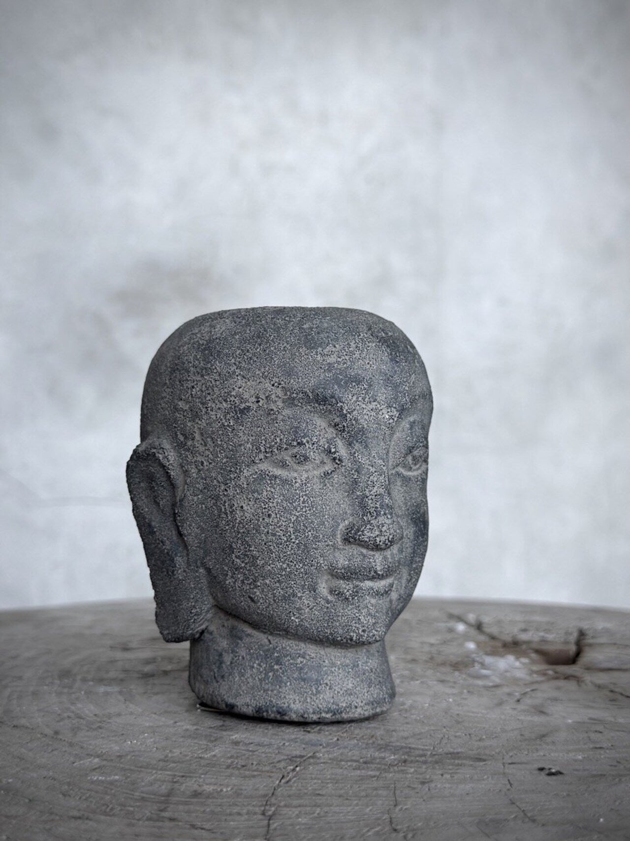 YONO set 3 buddha stone candle holders