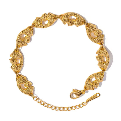 Lava Armbånd 18K Forgyldt vandfast