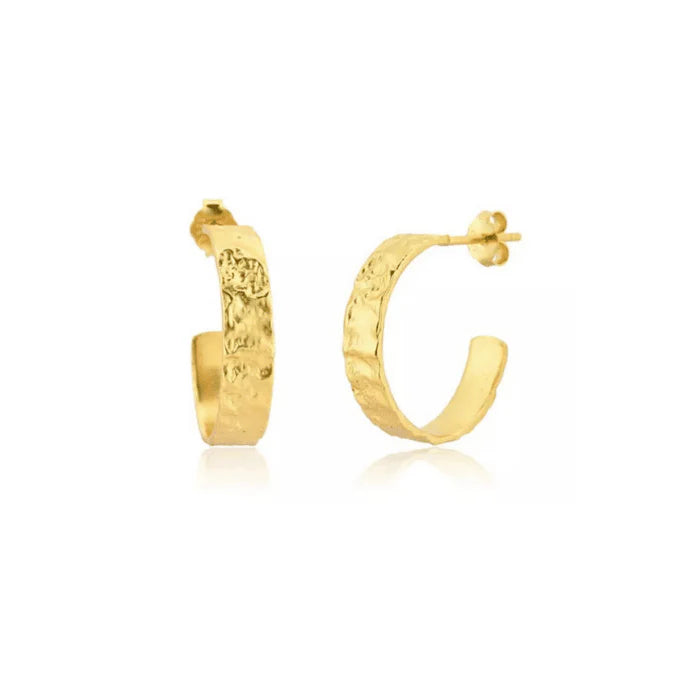 Amy Øreringe 18k Forgyldt