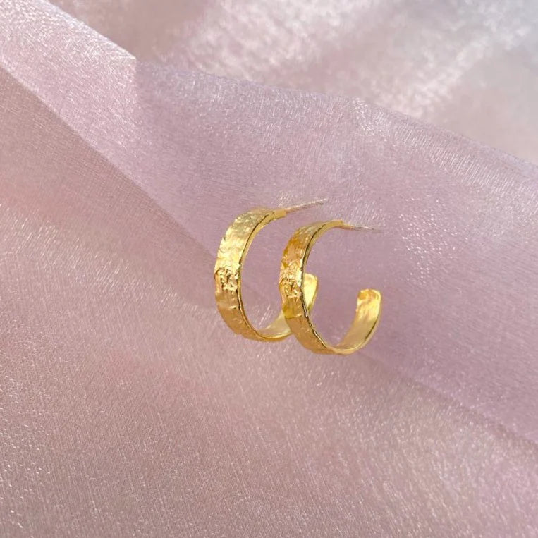 Amy Øreringe 18k Forgyldt