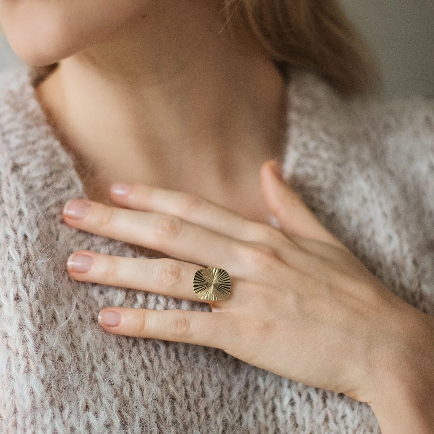 Sunlight Ring 18k Forgyldt