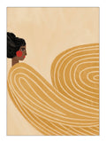 The woman with the yellow stripes 50x70