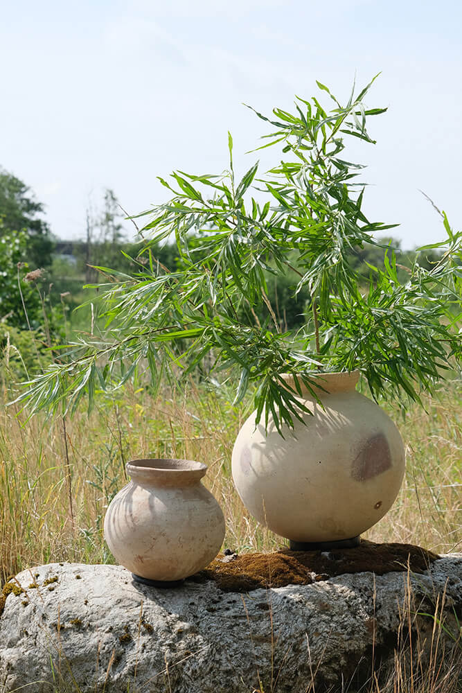 Dali lerkrukke med jernring - S