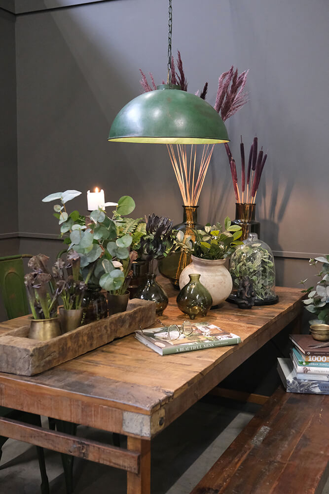 Dali lerkrukke med jernring - S