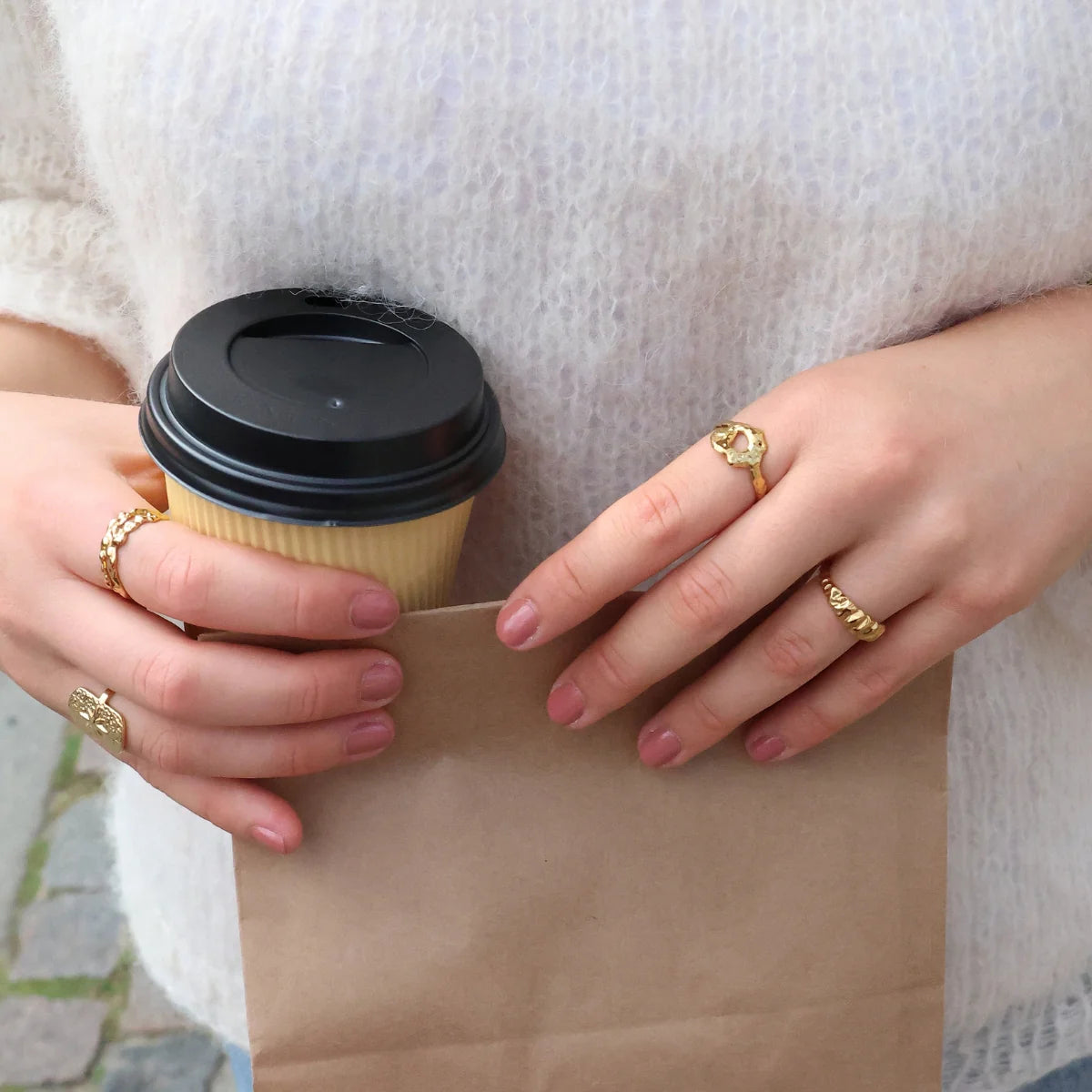 Safiya Ring Guld - vandfast