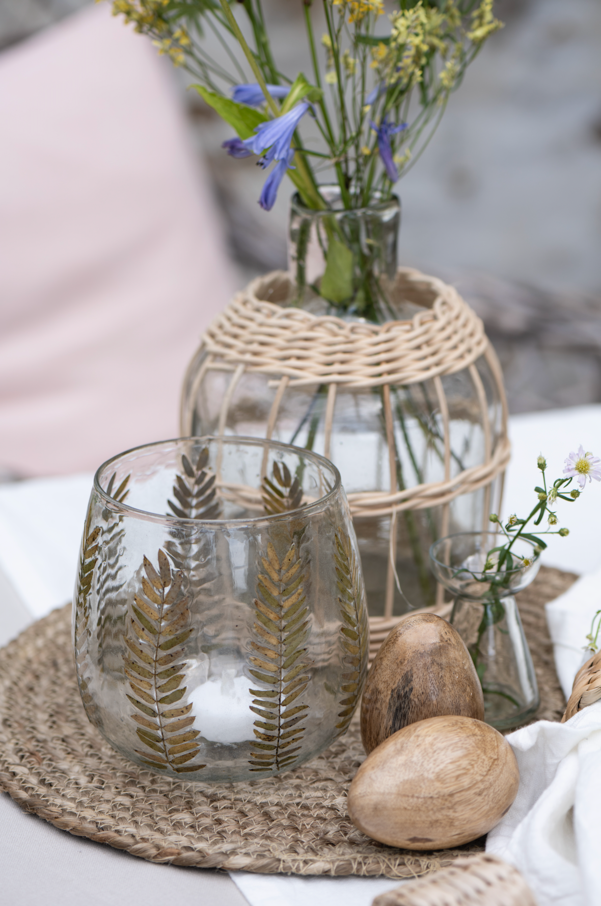 Dækkeserviet rund - sæt af 4