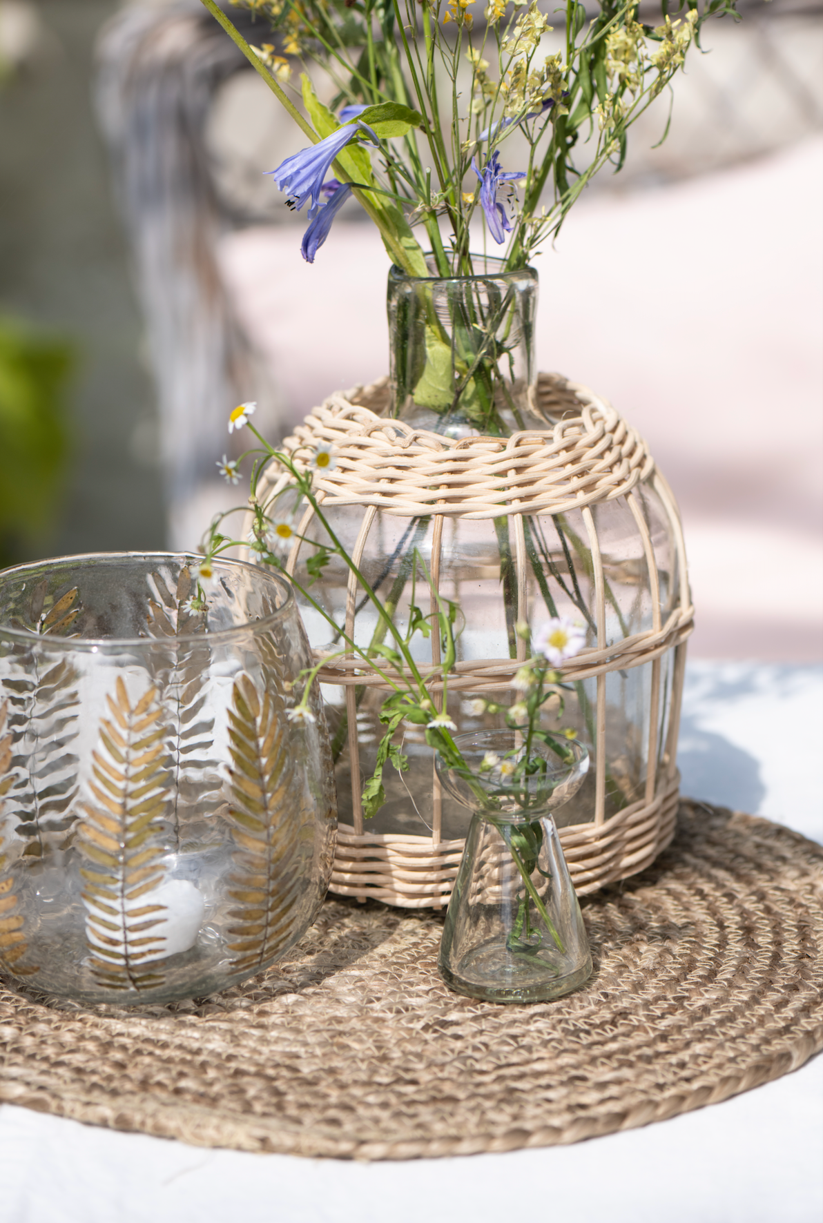 Dækkeserviet rund - sæt af 4