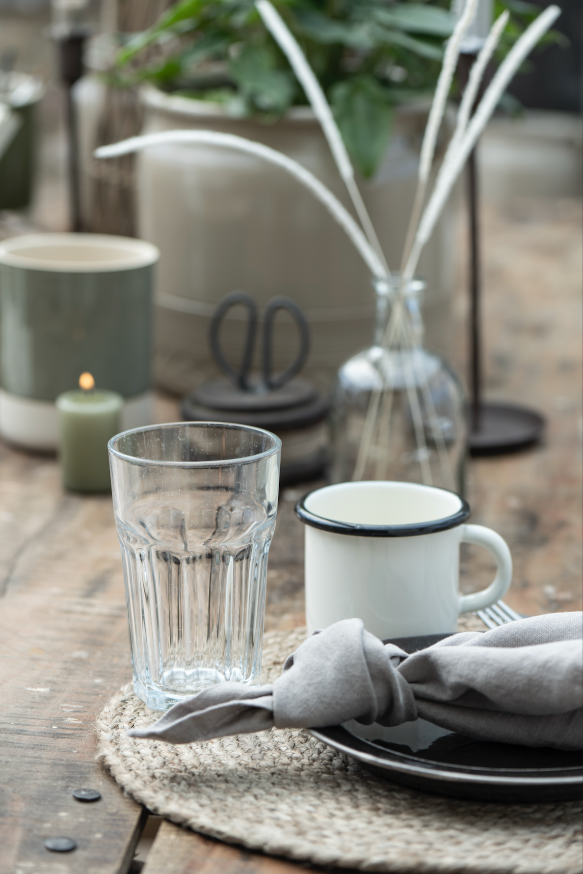 Dækkeserviet rund - sæt af 4