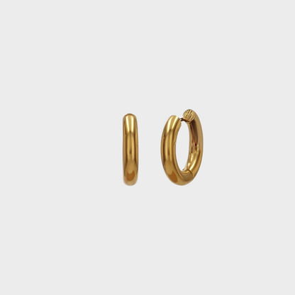 Wide Hoops Guld - M Vandfaste