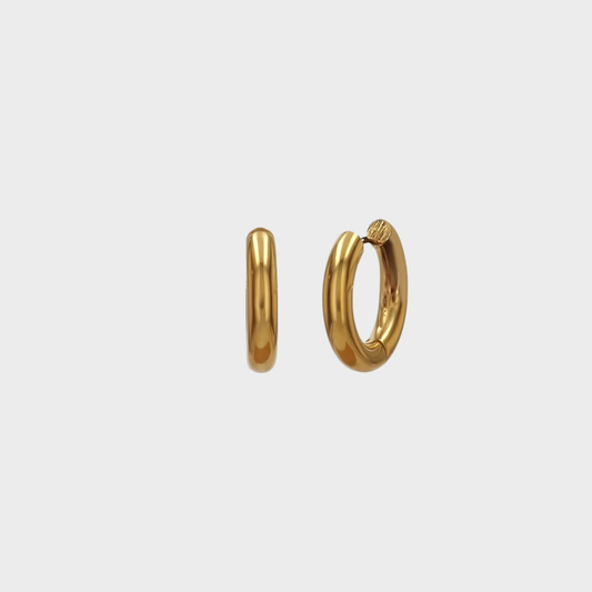 Wide Hoops Guld - M Vandfaste