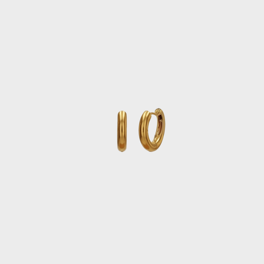Wide Hoops Guld - S vandfaste
