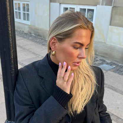Baguette Hoops Guld - vandfaste