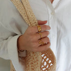 Wavy Ring Guld vandfast