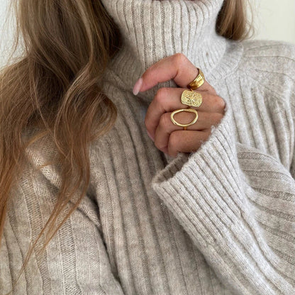 Silvia Ring Guld - vandfast