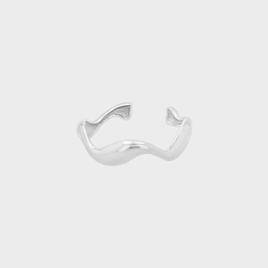 Wavy Ring Sølv vandfast